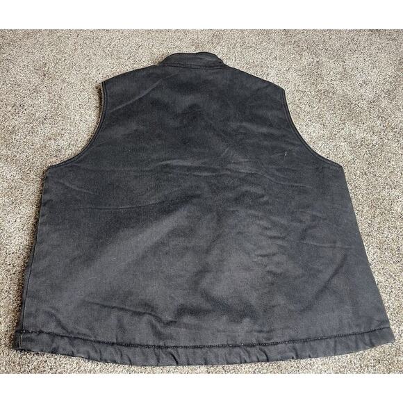 Wolverine Vest Mens Gray Sherpa Lined Full Zip Work Wear Pockets XL - Picture 4 of 6